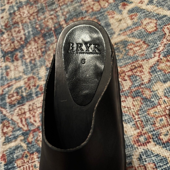 Bryr Chonk Monochrome Black Platform Clogs sz 6 - Picture 4 of 7